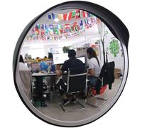 Riflettore Esterno Laterale Morbido/Acrilico per Pc, Specchio Grandangolare per Incrocio Stradale, Specchio di Sicurezza Anticollisione Girevole, PC Black, 60cm