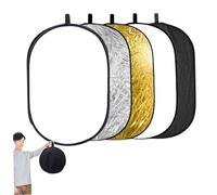Riflettore fotografico, 5pcs/set 24x35 pollici riflettori della luce ovale per fotografia, diffusore riflettore della luce pieghevole con sacchetto di stoccaggio, oggetti di fotografia per esterno in