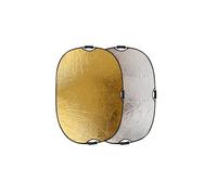 Riflettore fotografico Riflettore RF04 24" 5 in 1 60X90CM 90X120CM Argento Bianco Oro Portatile Pieghevole Luce Morbida Rotonda Fotografia for Studio(90X120CM G-S)
