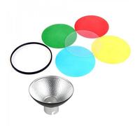 Riflettore Godox AD-M per flash, 104 mm, Nero/Verde/Azzurro/Rosso/Argento/Giallo