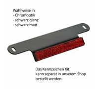 Riflettore HARLEY Con Supporto Nero/Matt Per Kit Di Targa Laterale