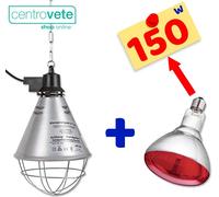 RIFLETTORE IN ALLUMINIO + LAMPADA INFRAROSSO per Pulcini | dopo l'incubatrice