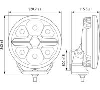 Riflettore lato frontale 24 V LED Ciao per DAF