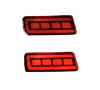 Riflettore Paraurti Laterale Compatibile Con Jeep Per Grand Per Cherokee 2005-2009 Paraurti Posteriore Riflettore Luce Coda Sequenziale Indicatore Direzione Luce Freno(Smoked,color1)