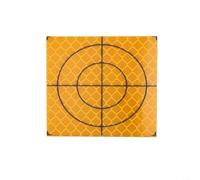 Riflettore per rilevamento bersaglio, 100 pezzi, in acrilico, 60 x 60 mm | Mirino stampato per una mira precisa, si adatta a stazioni totali e teodolite, garantisce una raccolta dati accurata