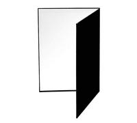 Riflettore pieghevole per fotografia, formato A3, nero, bianco, argento, spessore 3,6 mm, leggero, 380 g, 29 x 42 cm piegato, 58 x 42 cm da aperto, per studio e uso esterno