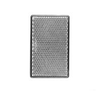 Riflettore rettangolare in plastica per scooter elettrici G2 e G4, set da 2 pezzi con area riflettente argento