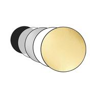 Riflettore, Riflettore fotografico 5 in 1 Diffusore pieghevole portatile a luce rotonda multicolore 30-110 cm(110cm)