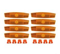Riflettori for Biciclette 10-30 Pezzi Riflettori for Raggi for Bici Cerchi in Acciaio a Forma di Pesce da Montagna for Bici(Orange,10pcs)
