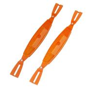 Riflettori for biciclette 12 pezzi Riflettori for raggi bici Avvertimento di sicurezza Riflettori for ruote for bicicletta for bici(Orange)