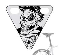 Riflettori per biciclette per adulti, fanale posteriore sicuro per biciclette, targhetta triangolare decorativa per gite in famiglia, adulti, mountain bike, pendolari, bambini, viaggi in città