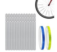 Riflettori per raggi, 36 pezzi, di sicurezza per ciclismo, mountain bike e ciclismo, clip riflettenti, per strada all'aperto, ciclismo, viaggi, avventura, passeggino, sedia a rotelle