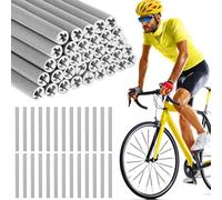 Riflettori per raggi della bicicletta, 36 pezzi, visibilità a 360° e facile installazione, impermeabili, riflettenti, materiale altamente riflettente, riflettori per raggi della bicicletta, per guida