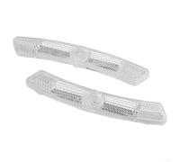 Riflettori per raggi della bicicletta, 4 pezzi, per mountain bike, cerchi in acciaio, progettati per aumentare la visibilità per una guida notturna più sicura (bianco)