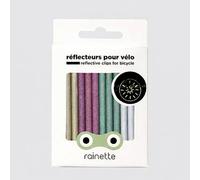 Riflettori per raggi di bicicletta Rainette 80 mm - 12 pezzi ( Multicolore )