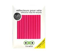 Riflettori per raggi di bicicletta Rainette 80 mm - 12 pezzi ( Rosa )