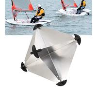 Riflettori radar in alluminio, riflettori radar di emergenza, 10 pezzi, tipo ottaedrico, 30,5 x 30,5 cm, riflettori radar marini, per barche a vela e barche a motore