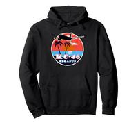 Rifornimento Aereo KC-46 Pegasus Vintage Tropical Sunset Felpa con Cappuccio