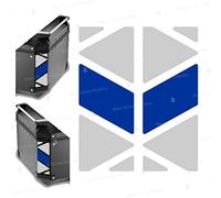 Rifrangenti Adesivi compatibili con GIVI Monokey Trekker Outback Bauletto Alluminio TOP CASE 42 58 ltr (Bianco-Blu)