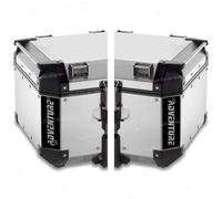 Rifrangenti Adesivi compatibili con GIVI Monokey Trekker Outback Bauletto Alluminio TOP CASE 42 58 ltr Motorrad (Nero)