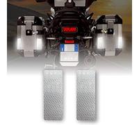 Rifrangenti Adesivi Diamond Maxi per Moto, Bianco, 2 Pezzi 10 x 4 cm