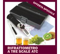RIFRATTOMETRO A TRE SCALE - BRIX BABO OE - UVA MOSTO - ENOLOGIA BALDUCCI FAENZA