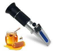 Rifrattometro al miele 3 in 1 con tester ATC, Brix e Baume per miele, sciroppo d'acero, marmellata e caramelle, misuratore di umidità ad alta precisione, regalo pratico ideale per apicoltori