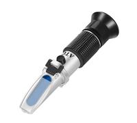 Rifrattometro, Brix Baume Rifrattometro per Apicoltura Acero,Con Triplicare-Scal