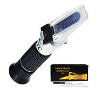 Rifrattometro con alcool per vino tenuto in mano con ATC Dual Scale Brix 0-40% 0-25% VOL Tester ottico per vinificazione dell'uva Winemakers Homebrew Tool