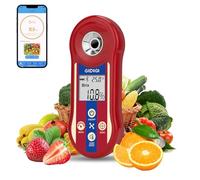 Rifrattometro digitale Brix e tester di salinità, misuratore intelligente Brix per zucchero, rifrattometro del sale per acqua salata con ATC, intervallo di misura Brix 0,0-60% per frutta, vino e birra