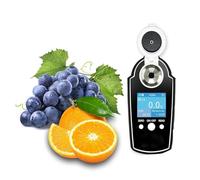 Rifrattometro digitale Brix LCD 0-58%, misuratore di zucchero di frutta, precisione 0,2%, misurazione rapida in 3 secondi per alimenti, bevande, frutta e colture