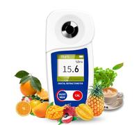 Rifrattometro digitale Brix, misuratore Flagfront-Brix, rifrattometro, compensazione automatica della temperatura, rifrattometro Brix, intervallo 0-55% ± 0,1% precisione