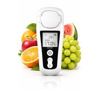 Rifrattometro digitale Brix, tester ricaricabile del contenuto di zucchero della gamma 0-55%, compensazione automatica della temperatura, test portatile ad alta precisione di frutta, succhi, vino