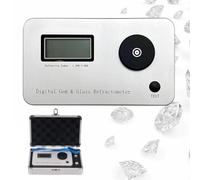 Rifrattometro digitale for pietre preziose, strumenti di identificazione for tester di gioielli professionali, rifrattometro digitale, errore di misurazione: ±0,005/precisione: 0,001/indice