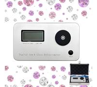 Rifrattometro digitale for pietre preziose, tester for gemme, strumenti di identificazione for tester di gioielli, rifrattometro digitale, indice di rifrazione 1.300-3.000, batteria da 700 mAh