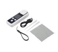 Rifrattometro digitale intelligente con display a colori IPS da 1,54 pollici, compensazione automatica della temperatura e protezione IPX6, misuratore Brix portatile per frutta, miele e bevande (JBM