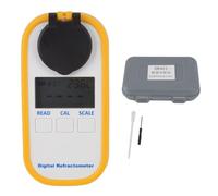 Rifrattometro Digitale, Rifrattometro Portatile 0-80% Misuratore Brix Automatico Misuratore di Concentrazione di Alcool per Frutta, Succhi, Verdura, Bevande e Caffè