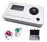 Rifrattometro for pietre preziose con schermi LCD, tester for gioielli ad alta precisione 0,001, indice di rifrazione 1.300-3.000, strumenti portatili for l'identificazione dei diamanti, strumento di