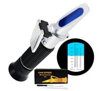 Rifrattometro Ottico per Birra a Doppia Scala: Misura Brix e Gravità Specifica del Mosto 0~32% Brix, 1.000-1.130 SG con ATC per Birrificazione, Analisi di Succhi e Contenuto Alcolico