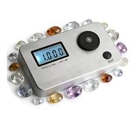 Rifrattometro portatile for gemme entry-level, tester RI 1.300-3.000, precisione 0,001, display LCD, alimentazione a batteria, errore ±0,005, strumento for l'apprendimento dei