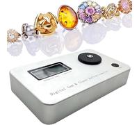 Rifrattometro portatile for gemme, strumento di identificazione professionale for tester di gioielli con display LCD e batteria da 700 mAh, indice di rifrazione 1.300-3.000, precisione