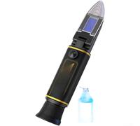 Rifrattometro professionale 4 in 1 per auto antigelo per batteria analisi del liquido lavavetri con ampia gamma di misurazione da -50 °C a 0 °C e facile calibrazione manuale per risultati accurati