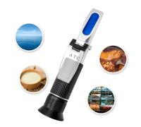 Rifrattometro, Rifrattometro di salinità 0-100% 0-10% Brix 1.000-1.070 Peso specifico Misuratore concentrazione sale e zucchero for acqua salata salamoia alimentare