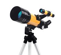 , Rifrattore astronomico con apertura da 70 mm con treppiede regolabile, astronomico con adattatore per smartphone, ottimo regalo per bambini principianti che vogliono esplorare la luna e i pianet