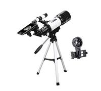 , Rifrattore astronomico con supporto per smartphone e treppiede Riflettore 15-140X Ideale per principianti Telescopio per osservare la luna e i pianeti