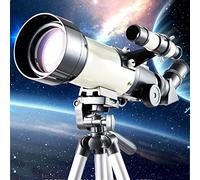 Rifrattore per bambini, portatile con oculare da 20 mm/10 mm per principianti, apertura 70 mm, telescopio con treppiede e borsa per il trasporto