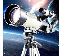 Rifrattore per bambini, portatile con oculare da 20 mm/10 mm per principianti, apertura del telescopio 70 mm, telescopio con treppiede e borsa per il trasporto