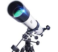 Rifrattori ideali per principianti Apertura da 90 mm Rifrattore astronomico da 1000 mm con adattatore per smartphone Rifrattori da zaino Messa a fuoco rapida e comoda