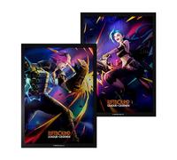 Riftbound League of Legends TCG VENDETTA 100 ART SLEEVES - VI vs JINX