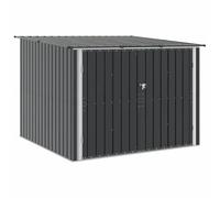 Rifugio per bicicletta 3 pezzi Antracite 216 x 207 x 158 cm Metallo | Struttura in metallo resistente, doppie porte a cerniera, hasp di lucchetti, design rettangolare, per giardino e terrazza